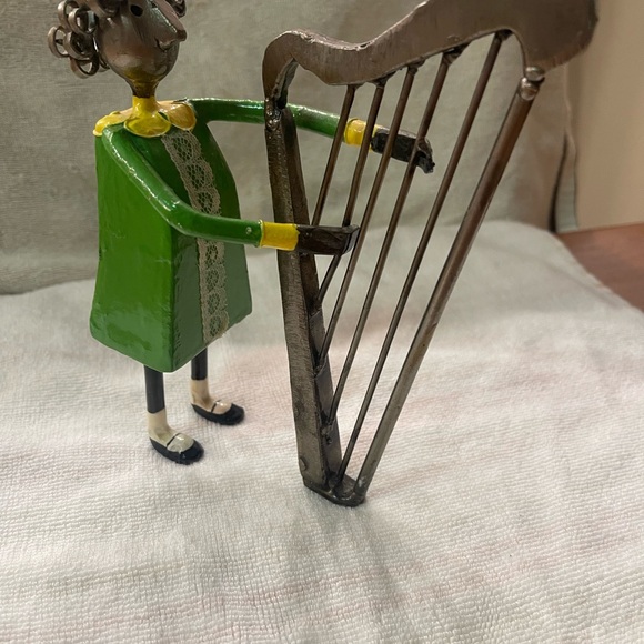 Arte Felguezer Sculpture Girl with Harp signed by Arte Felguezer - Picture 3 of 6